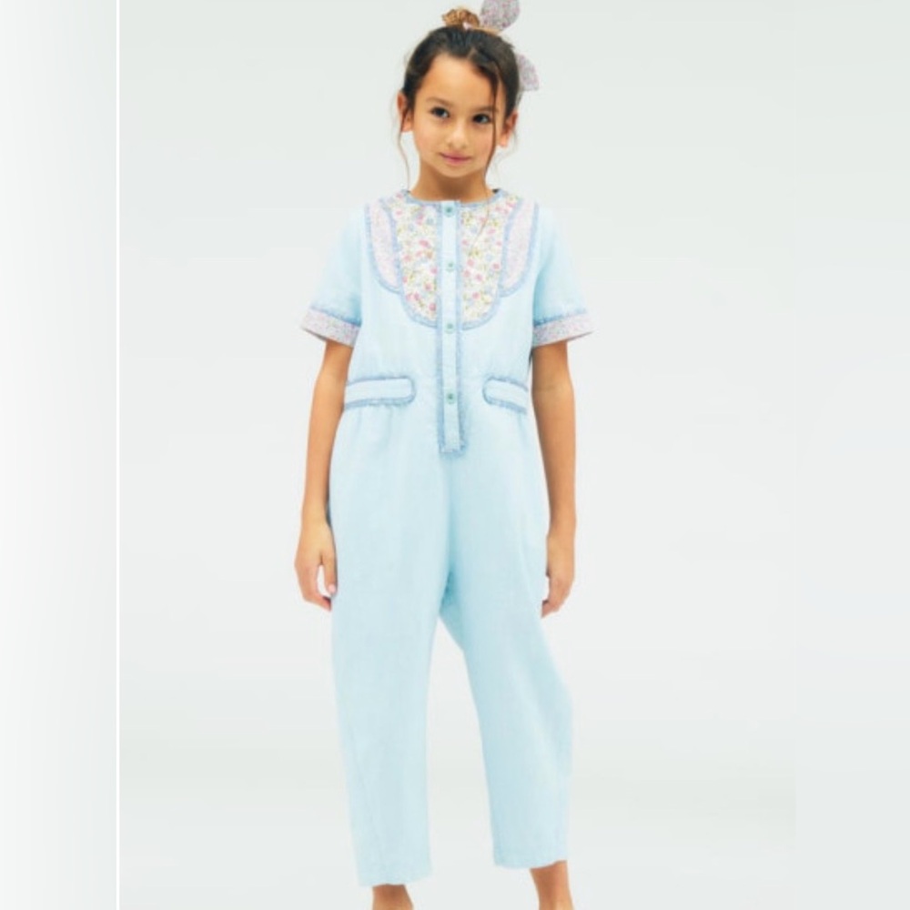 Light Blue Kids Jumpsuit
